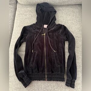 Juicy Couture Black vintage velvet tracksuit